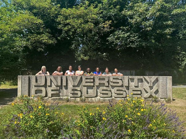 group photo - Exchange visit at the University of Sussex